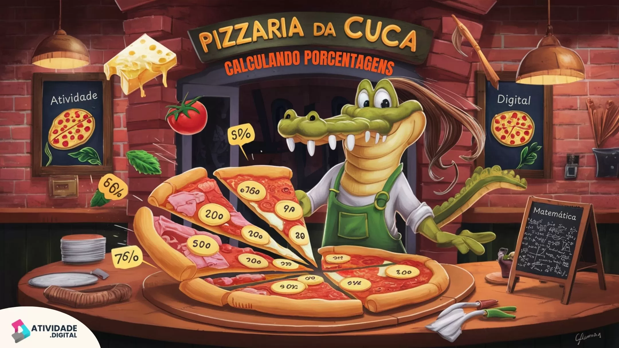 Pizzaria da Cuca: Calculando Porcentagens