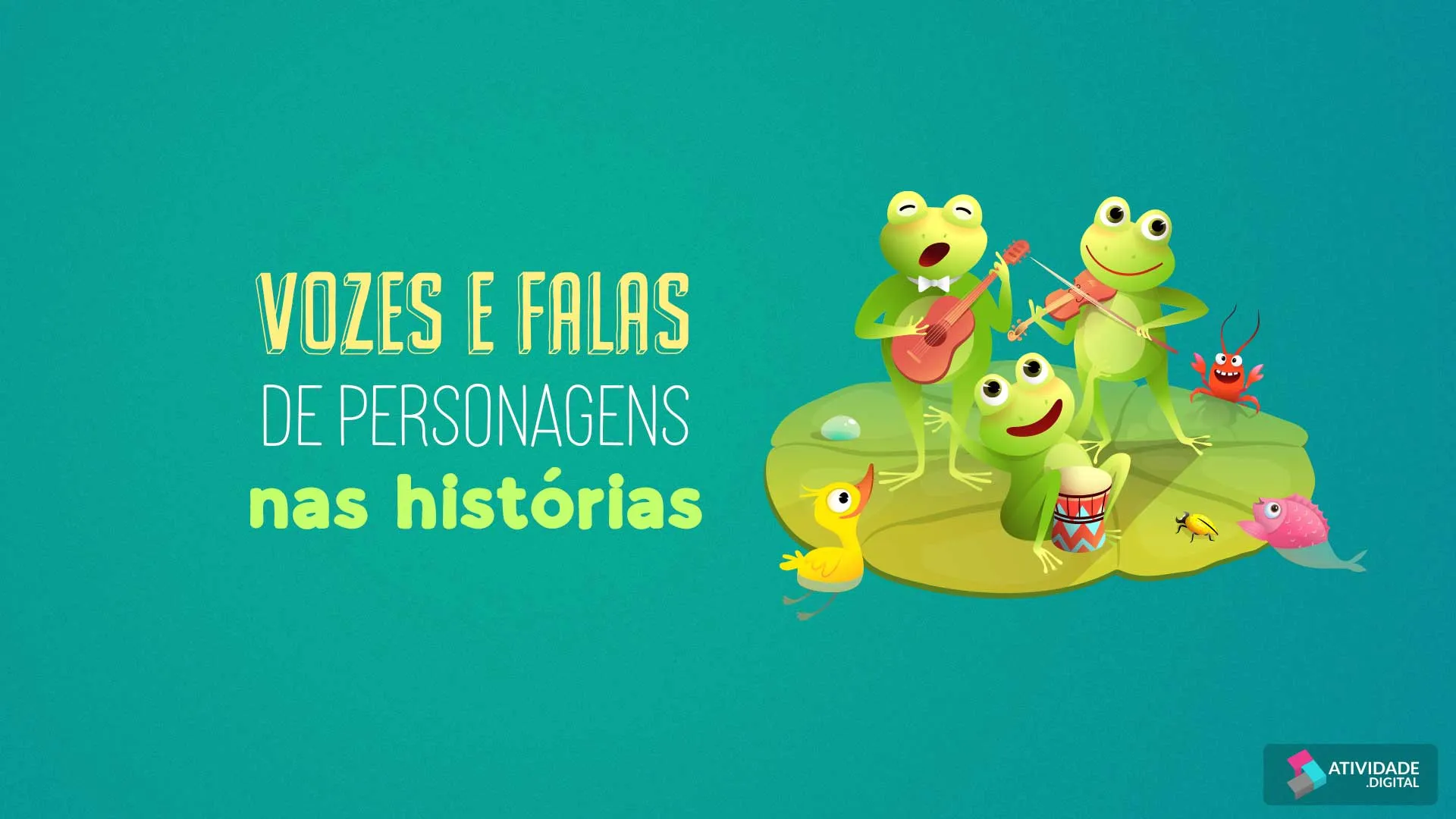 Vozes e falas de personagens nas histórias