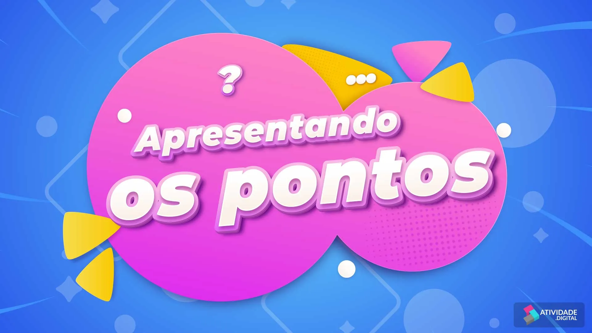 Apresentando os pontos