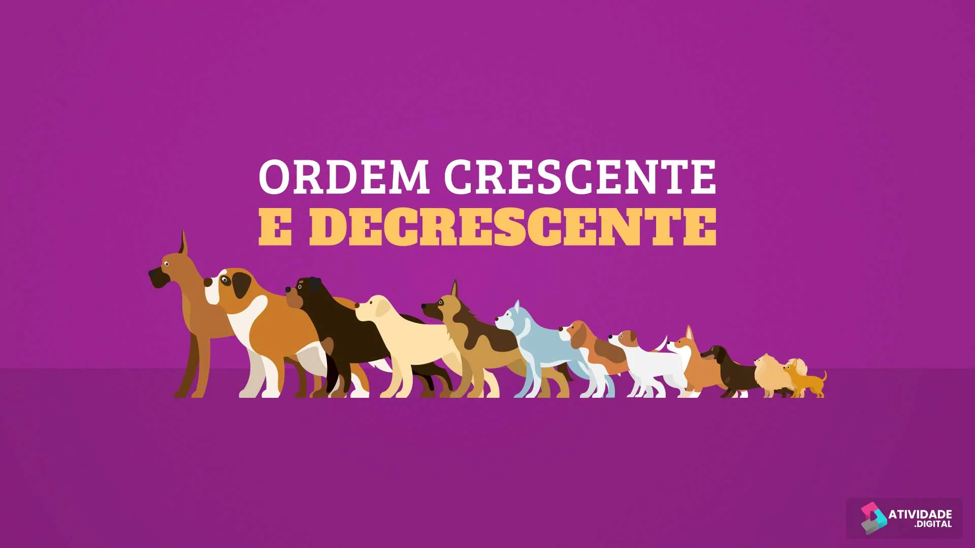 Ordem crescente e decrescente